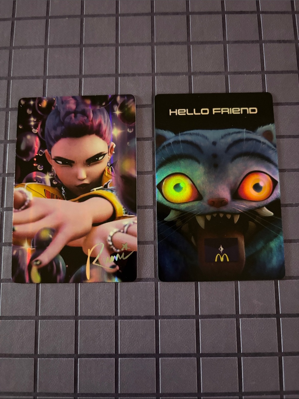 KPDH McDonald's x Huntrix cards